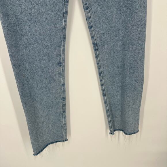 AGOLDE Criss Cross Straight Jeans in Dimension Size 26 Organic Cotton Raw Hem - Picture 11 of 14